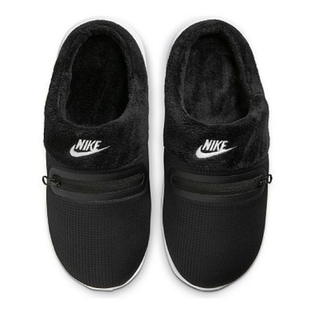 Mens Nike Burrow Slippers Black/white size 9.5